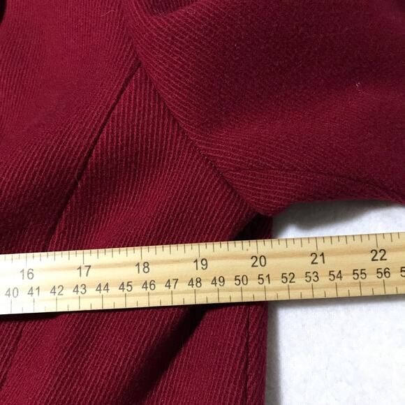 Pendleton virgin and lambs wool blend red button up coat womens 14 warm thick - Picture 7 of 11